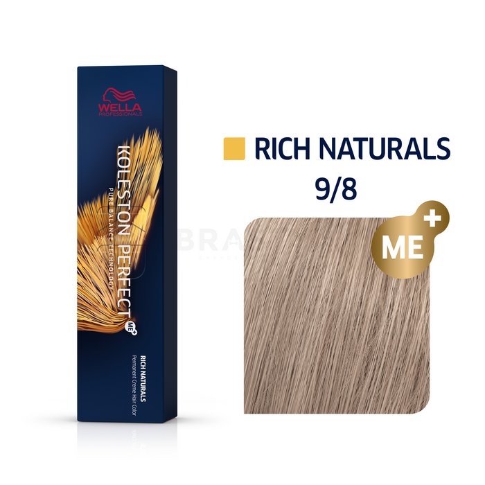 Wella professionals koleston perfect me+ rich naturals vopsea profesională permanentă pentru păr 9/8 60 ml