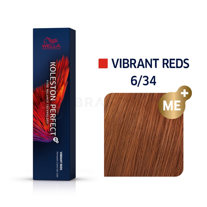 Wella professionals koleston perfect me+ vibrant reds vopsea profesională permanentă pentru păr 6/34 60 ml