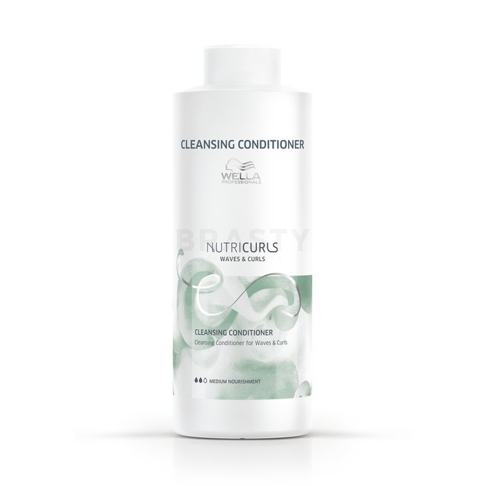 Wella professionals nutricurls waves   curls cleansing conditioner balsam pentru păr ondulat si cret 1000 ml