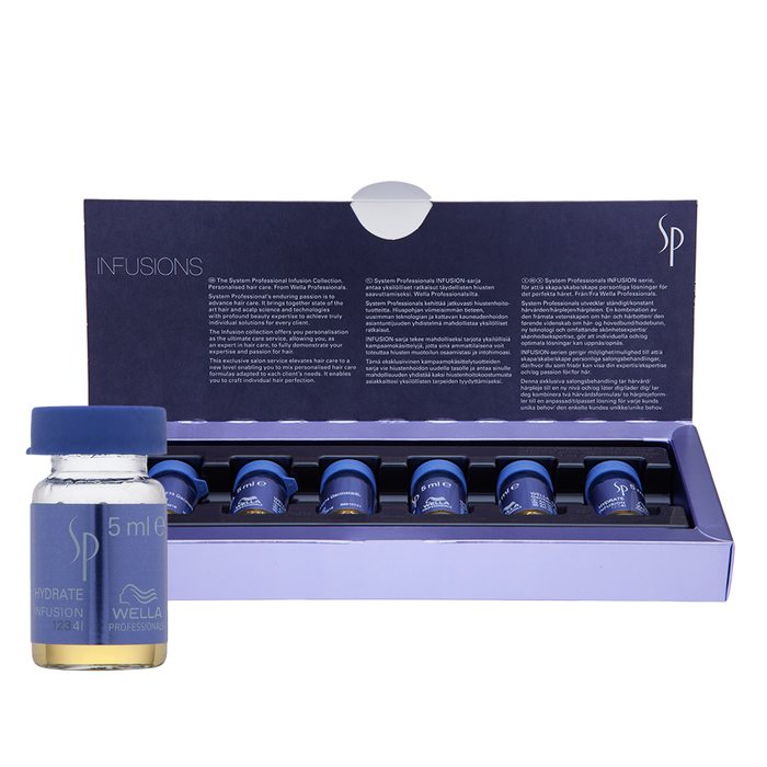 Wella professionals sp hydrate infusion tratament pentru păr pentru păr uscat 6 x 5 ml