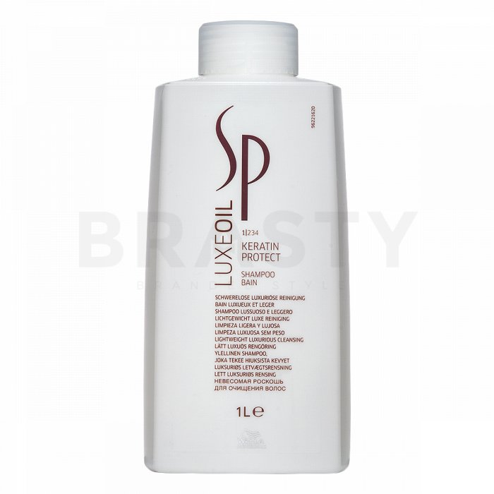 Wella professionals sp luxe oil keratin protect shampoo sampon pentru păr deteriorat 1000 ml