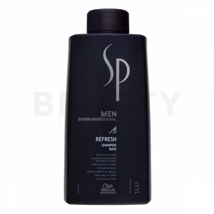 Wella professionals sp men refresh shampoo sampon si dus gel 2in1 pentru bărbati 1000 ml