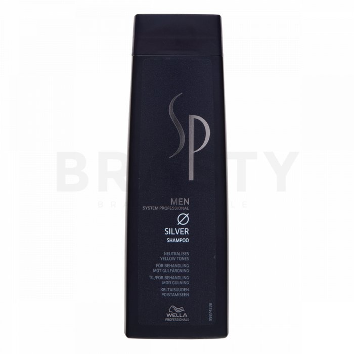 Wella professionals sp men silver shampoo sampon pentru păr cărunt 250 ml