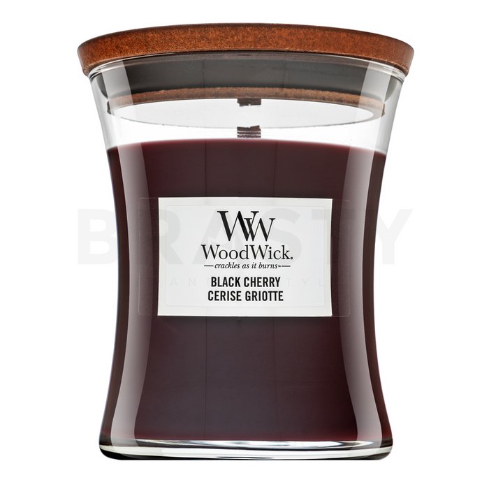 Woodwick Black Cherry lumânare parfumată 275 g brasty.ro imagine noua