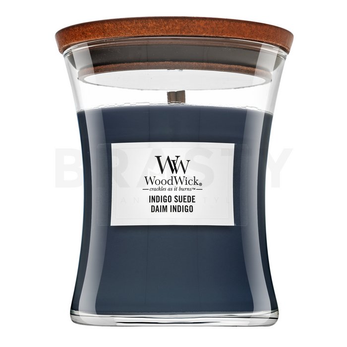 Woodwick Indigo Suede lumânare parfumată 275 g brasty.ro imagine noua