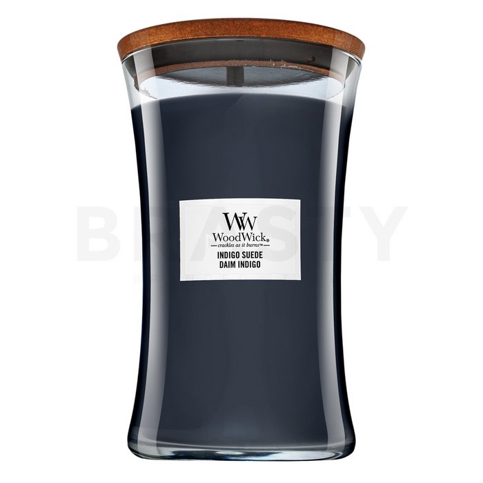 Woodwick Indigo Suede lumânare parfumată 610 g brasty.ro imagine noua