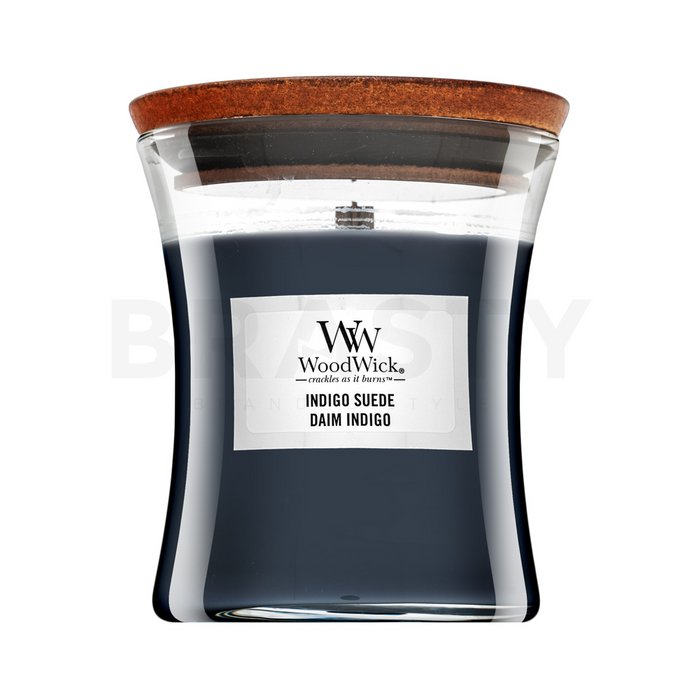 Woodwick Indigo Suede lumânare parfumată 85 g brasty.ro imagine noua