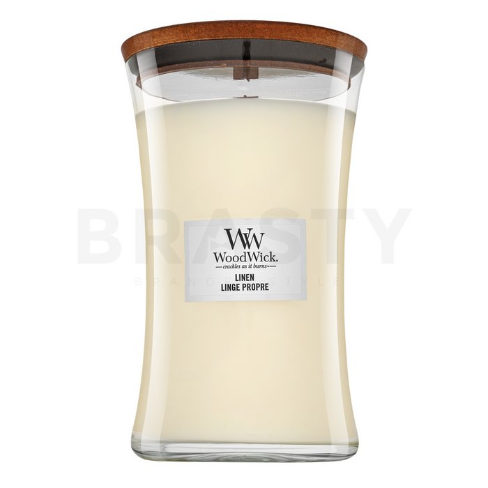 Woodwick Linen lumânare parfumată 610 g brasty.ro imagine noua