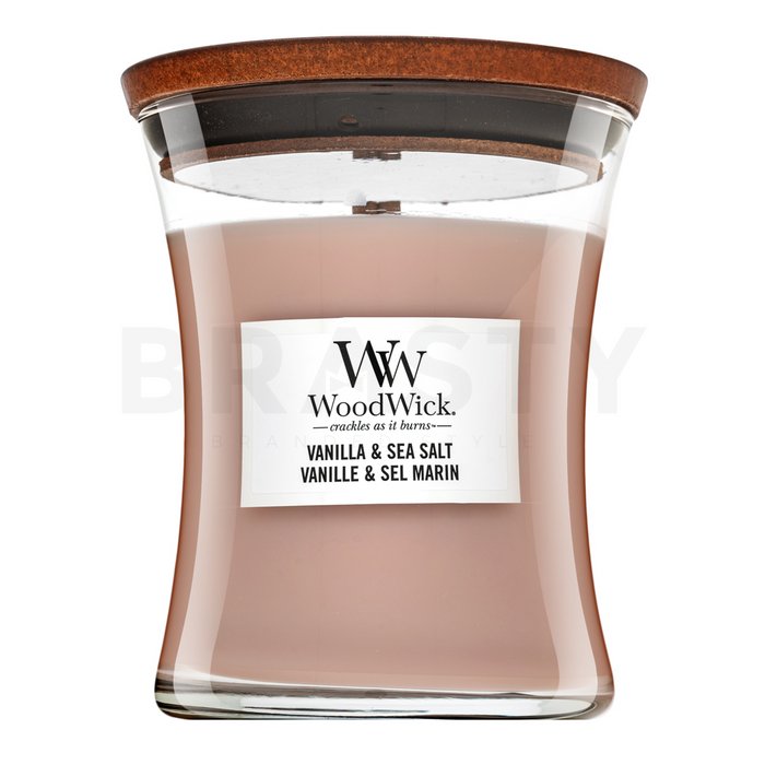 Woodwick Vanilla & Sea Salt lumânare parfumată 275 g brasty.ro imagine noua