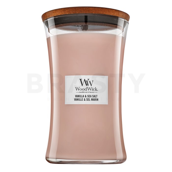 Woodwick Vanilla & Sea Salt lumânare parfumată 610 g brasty.ro imagine noua