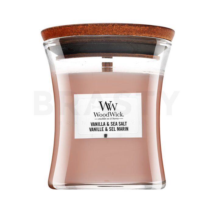 Woodwick Vanilla & Sea Salt lumânare parfumată 85 g brasty.ro imagine noua