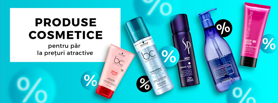 Produse cosmetice pentru păr la prețuri atractive
