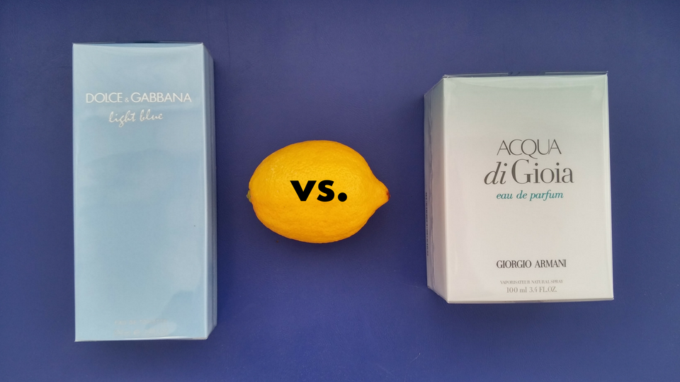 Duelul parfumurilor: Light Blue vs. Acqua di Gioia